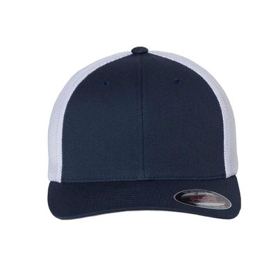 Flexfit Men's Trucker Mesh Cap-2-Tone, Navy/White, One Size Fits All