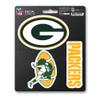 FANMATS NFL Green Bay Packers Team Decal, 3-Pack, Yellow, One Size view 1