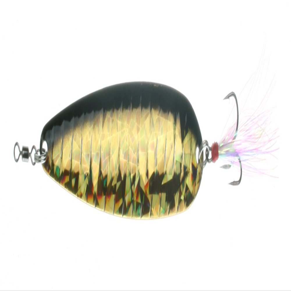 Nichols Lures FS13-118 5" Lake Fork Flutter Spoon Golden Shiner, 1 1/8 oz