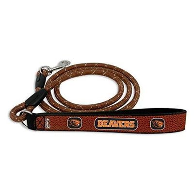 NCAA Oregon State Beavers Football Leather Rope Leash, Medium, Brown