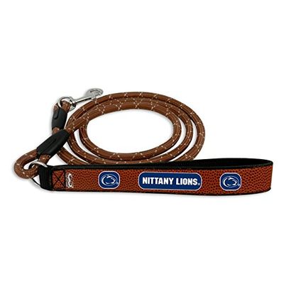 GameWear NCAA Penn State Nittany Lions Football Leather Rope Leash, Large, Brown
