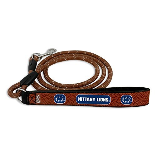 GameWear NCAA Penn State Nittany Lions Football Leather Rope Leash, Large, Brown