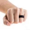 Honor Eternity Ring Men Silicone Ring Premium Grade Wedding-Bands for Active Men, Athletes, Comfortable Fit Jet Black (Jet Black, 13) view 4