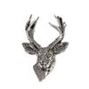 Pewter Mule Deer Pin, M011, 1.5 Inches, Handmade in the USA, Realistic, Buck, Metal, Hat Pin, Lapel, Brooch, Gift, Over 3100 Wildlife Designs view 1