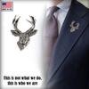 Pewter Mule Deer Pin, M011, 1.5 Inches, Handmade in the USA, Realistic, Buck, Metal, Hat Pin, Lapel, Brooch, Gift, Over 3100 Wildlife Designs view 3