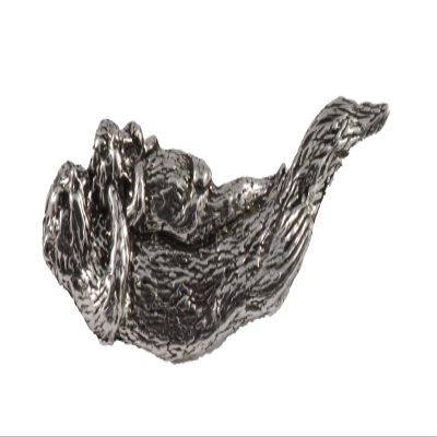 Sea Otter Pin, Mother and Baby, Pewter, M057, 1 3/4 Inches, Handmade in the USA, Realistic, Metal, Hat Pin, Lapel Pins, Brooch, Gift, Over 3100 Wildlife Designs.
