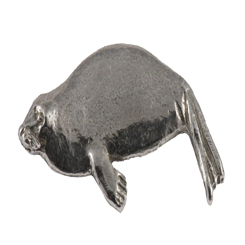 Harbor Seal Pin, Pewter, M058, 1 3/4 Inches, Handmade in the USA, Realistic, Metal, Hat Pin, Lapel Pins, Brooch, Gift, Over 3100 Wildlife Designs.
