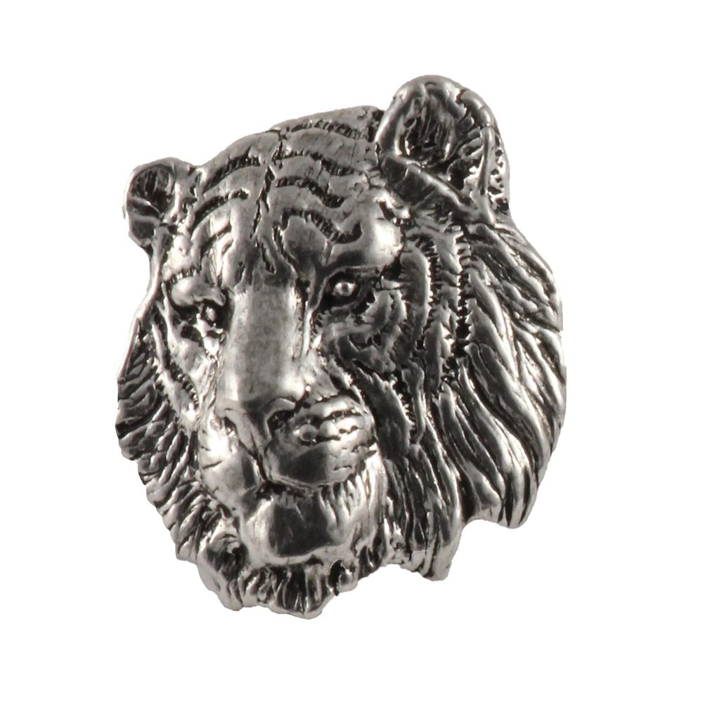 Tiger Pin, Big Cat, Pewter, M108, 1 Inch, Handmade in the USA, Realistic, Jungle, Hat Pin, Lapel Pins, Brooch, Gift, Over 3100 Wildlife Designs.