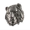 Tiger Pin, Big Cat, Pewter, M108, 1 Inch, Handmade in the USA, Realistic, Jungle, Hat Pin, Lapel Pins, Brooch, Gift, Over 3100 Wildlife Designs. view 1