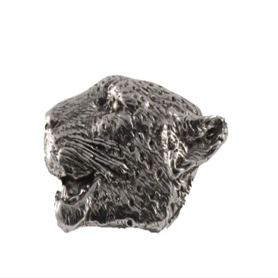 Leopard Pin, Head, Pewter, M112, 1 Inch, Handmade in the USA, Realistic, Jungle, Panther, Big Cat, Hat Pin, Lapel Pins, Brooch, Gift, Over 3100 Wildlife Designs.
