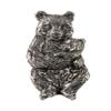Mother Panda Pin, Mama Bear, Pewter, M152, 1.25 Inches, Handmade in the USA, Realistic, Baby, Panda, Hat Pin, Lapel Pins, Brooch, Gift, Over 3100 Wildlife Designs. view 1