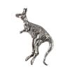 Kangaroo Pin, Pewter, M156, 1.75 Inches, Handmade in the USA, Realistic, Austrailia, Roo, Hat Pin, Lapel Pins, Brooch, Gift, Over 3100 Wildlife Designs.