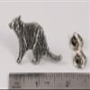 Raccoon Pin, Pewter, M172, 2 Inches, Handmade in the USA, Realistic, Trash Panda, Coon, Hat Pin, Lapel Pins, Brooch, Gift, Over 3100 Wildlife Designs. view 2