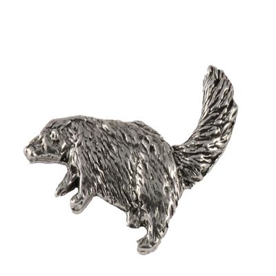 Skunk Pin, Pewter, M174, 1.5 Inches, Handmade in the USA, Realistic, Cute, Hat Pin, Lapel Pins, Brooch, Gift, Over 3100 Wildlife Designs.