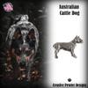 Austrailian Cattle Dog Pin, Full Body, Pewter, D314F, 1 1/2 Inches, Handmade in the USA, Austrailian Cattle Gift, Realistic Sheep Dog Pin, Metal, Lapel Pin, Hat Pin, Brooch, Gift, Over 90 Dog Breeds Available view 4