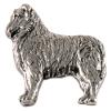 Austrailian Shepherd Dog Pin, Full Body, Pewter, D316F, 1 1/2 Inches, Handmade in the USA, Austrailian Shepherd Gift, Realistic Sheep Dog Pin, Metal, Lapel Pin, Hat Pin, Brooch, Gift, Over 90 Dog Breeds Available view 1