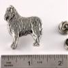 Austrailian Shepherd Dog Pin, Full Body, Pewter, D316F, 1 1/2 Inches, Handmade in the USA, Austrailian Shepherd Gift, Realistic Sheep Dog Pin, Metal, Lapel Pin, Hat Pin, Brooch, Gift, Over 90 Dog Breeds Available view 2