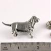 Basset Hound Pin, Full Body, Pewter, D320F, 2 Inches, Handmade in the USA, Bassethound Gift, Realistic Hound, Metal, Lapel Pin, Hat, Brooch, Gift, Over 90 Dog Breeds Available view 2