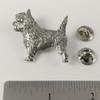 Cairn Terrier Pin, Full Body, Pewter, D342F, 1 1/2 Inches, Handmade in The USA, Cairn Terrier Gift, Skye, Realistic, Metal, Lapel Pins, Hat Pin, Brooch, Gift, Over 90 Dog Breeds Available view 2