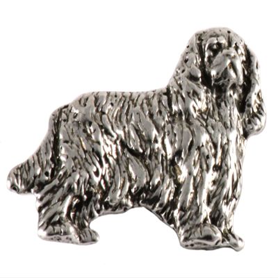 Cavalier King Charles Spaniel Pin, Full Body, Pewter, D344F, 1 1/4 Inches, Handmade in the USA, Cav King Gift, Spaniel, Realistic, Metal, Lapel Pins, Hat Pin, Brooch, Gift, Over 90 Dog Breeds Available