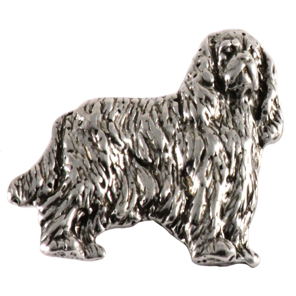 Cavalier King Charles Spaniel Pin, Full Body, Pewter, D344F, 1 1/4 Inches, Handmade in the USA, Cav King Gift, Spaniel, Realistic, Metal, Lapel Pins, Hat Pin, Brooch, Gift, Over 90 Dog Breeds Available