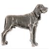 Coon Hound Pin, Full Body, Pewter, D360F, 1 3/4 Inches, Handmade in The USA, Coonhound Gift, Realistic Hound Dog Pin, Metal, Lapel Pins, Hat Pin, Brooch, Gift, Over 90 Dog Breeds Available view 1