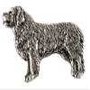 Newfoundland Pin, Full Body, Pewter, D426F, 1 1/4 Inches, Handmade in the USA, Realistic Newfoundland Dog, Metal, Lapel Pins, Hat Pin, Brooch, Gift, Over 90 Dog Breeds Available view 1