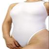 LinvMe Women's Sexy Hot Thong One Piece Swimwear High Cut Swimsuit Bathing Suits M White view 1