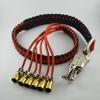 36" Biker Get-back Whip - Panic Snap - Orange-black Reflective Paracord view 3