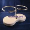 Stainless Steel Double Cup Beverage Holder w HDPE Base view 1