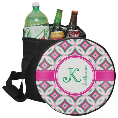 YouCustomizeIt Personalized Linked Circles & Diamonds Collapsible Cooler & Seat
