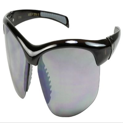 EDGEIWEAR Sports Sunglasses with Flash Mirror Lens 570008-FM-2(Clear Gray)