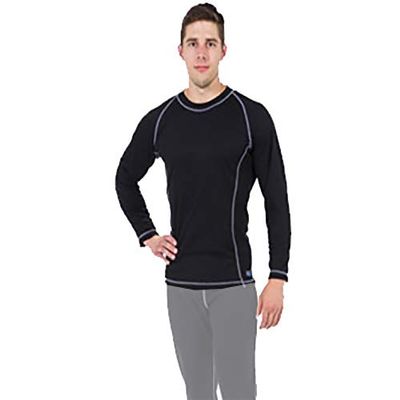 Diving Unlimited International DUI Ecodivewear Pullover Men's Shirt - Black/Gray - Medium