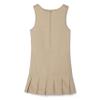 French Toast Girls' Ribbon Bow Pleated Jumper, Khaki, 7 view 4