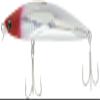 AMZ Design (ima) Minnow Ivory Shallow F 98mm 13g Red Head #IB98FS-001 241988 Lure view 1