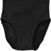 Dancina Leotard Classic Long Sleeve Girls Modest Coverage Higher Neckline Ultra Soft Singlet 6 Black view 4