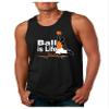 ALLNTRENDS Men's Tank Top Basketball is Life (L, Black) view 1