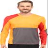 Spyder Men's Kyros Long Sleeve Shirt, Bright Orange/Volcano/Polar, SM view 1