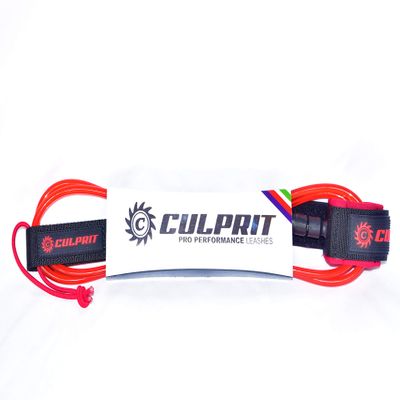 12ft Pro Performance Surf Board Leash - Red
