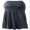 URBAN K Womens Basic Foldable High Waist Maxi Skirt Slate Grey view 3