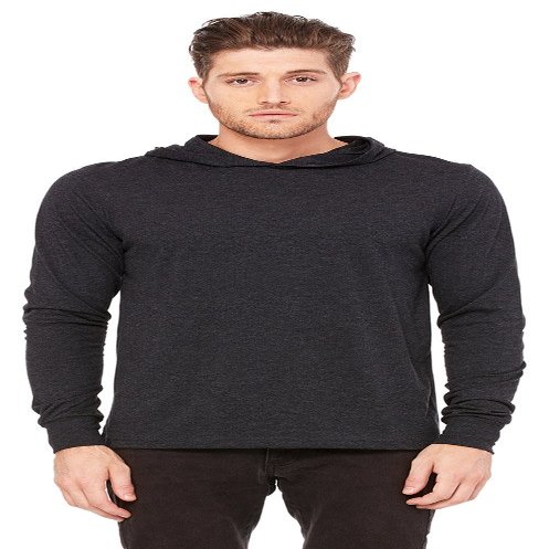 BELLA+CANVAS 3512 Unisex Jersey Hoodie - CHRCL Blck Trbln - S