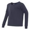 Bella boys Jersey Long-Sleeve T-Shirt(3501Y)-NAVY-M view 2