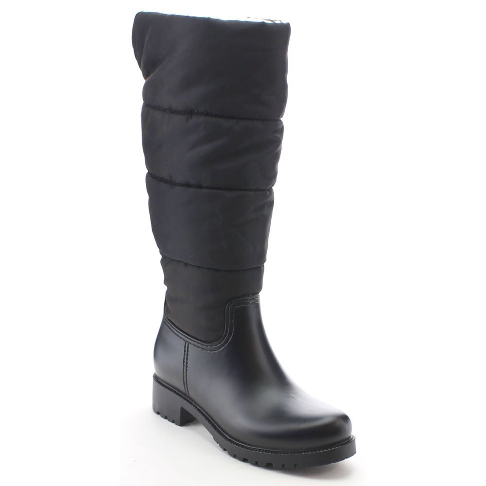 Nature Breeze Storm-04 Women's Faux Fur Lining Casual Winter Knee High Boots,Black,6.5