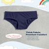 City Threads Girls Swim Bikini Bottom - UPF 50+ Sun Protection, Soft, Comfortable, Durable, Made in USA - Navy with Matching Stitch, 10 view 3