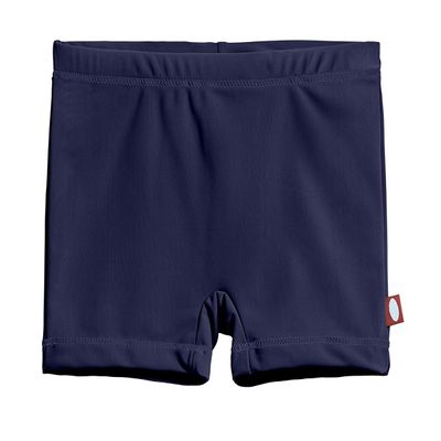 City Threads Girls Swim Boy Short Bottom UPF 50+ Comfortable Durable Soft Made in USA, Navy with Matching Stitch, 14Y