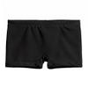 City Threads Girls Swim Shorts, UPF 50+ Swim Pants for Girls, Made in USA Swimsuit Shorts (Black w/Black Stitch, 10) view 1