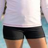City Threads Girls Swim Shorts, UPF 50+ Swim Pants for Girls, Made in USA Swimsuit Shorts (Black w/Black Stitch, 10) view 2