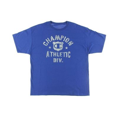 Champion Mens Cotton Graphic T-Shirt Blue M