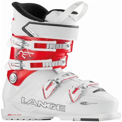Lange RX 110 LV Ski Boot - Women's White/Trp/Coral 255