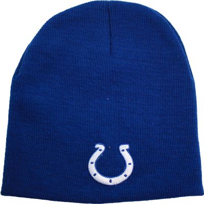 47 Indianapolis Colts Royal Blue Skull Cap - NFL Cuffless Winter Knit Toque Beanie Hat